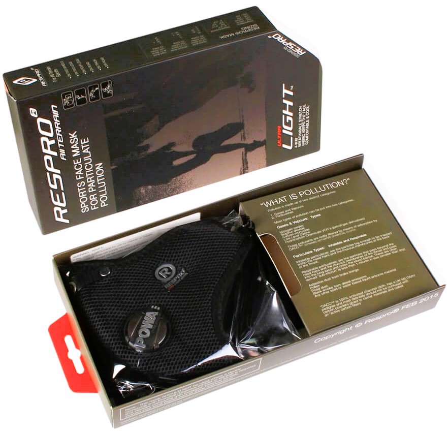 respro ultra light mask box black -   